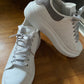 Grey silk shoelaces - The Shoelace Brand