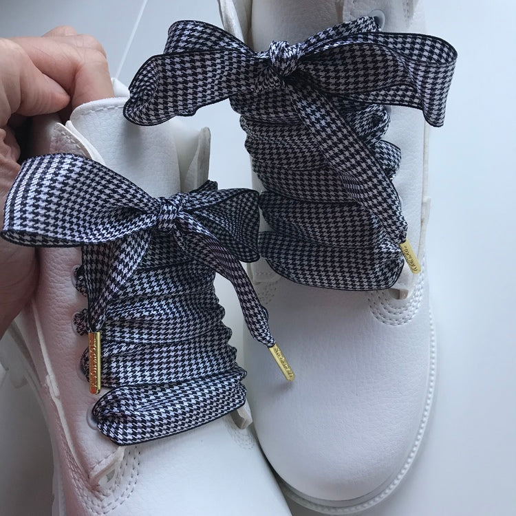Pepitarutiga skosnören - The Shoelace Brand