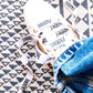 Silk shoelaces printed J'ADORE - The Shoelace Brand