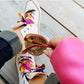 Iconic pattern shoelaces pink leopard - The Shoelace Brand