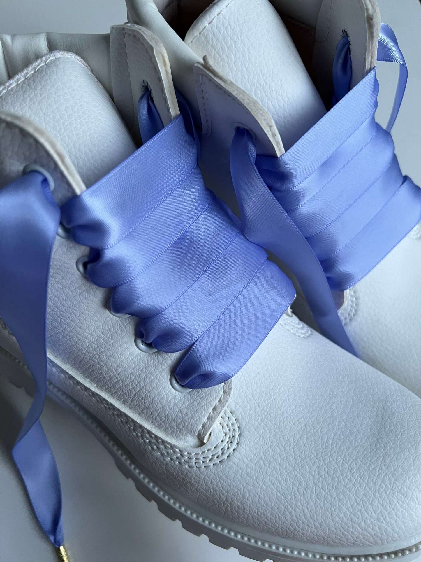 Blue Iris Silk Shoelaces - The Shoelace Brand