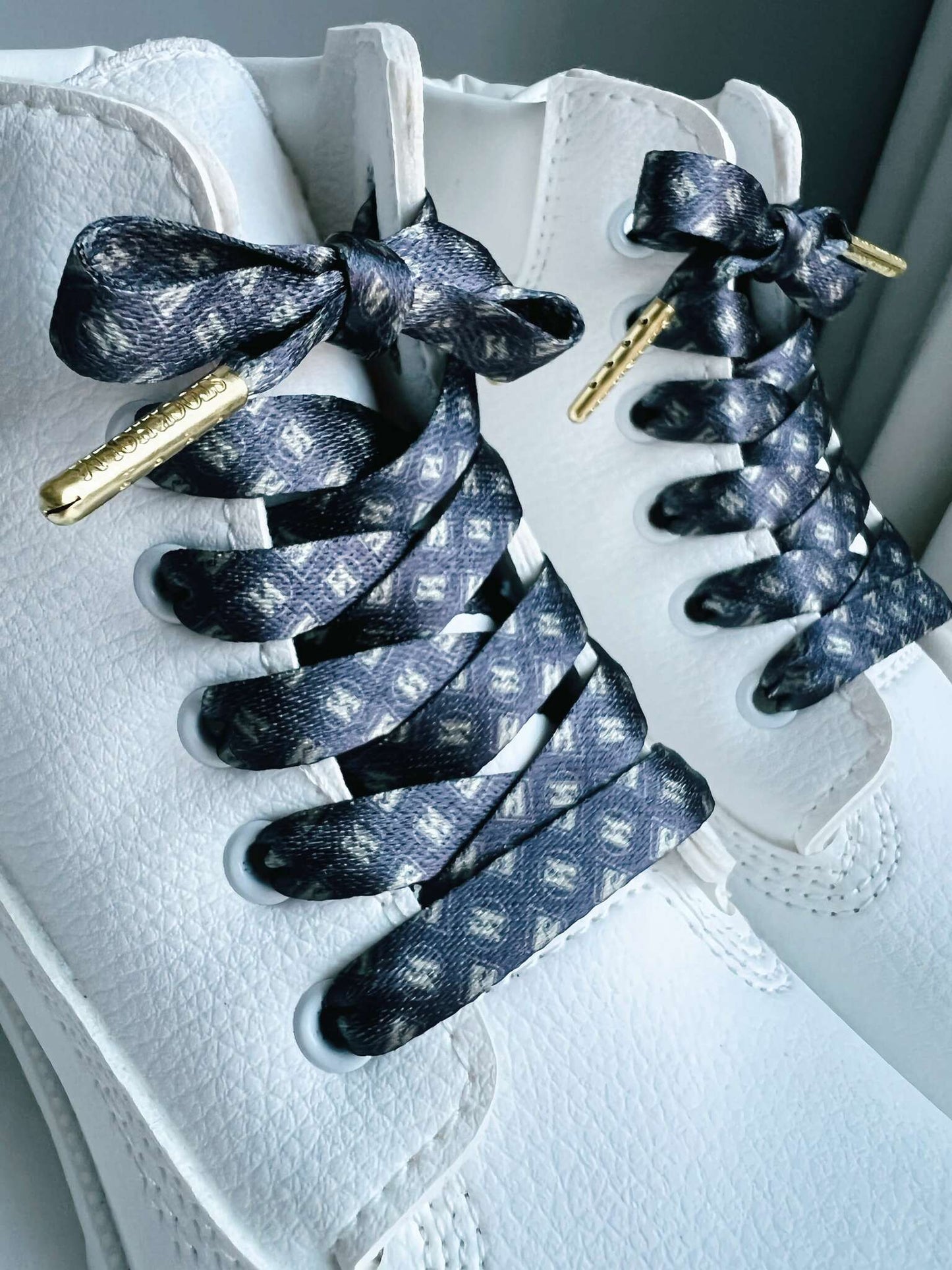 Luxury brown patterned shoelaces - The Shoelace Brand