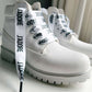 Silk shoelaces printed J'ADORE - The Shoelace Brand