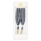Navy Striped Scarf Shoe laces
