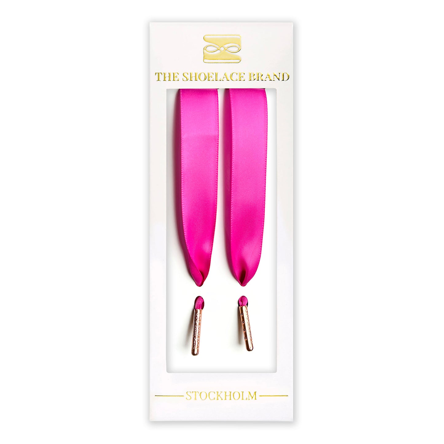 Pink Rose Silk Shoelaces
