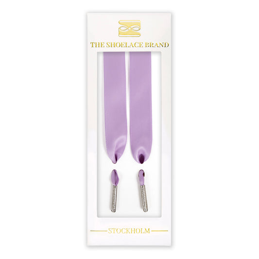 Purple Orchid Silk Shoelaces